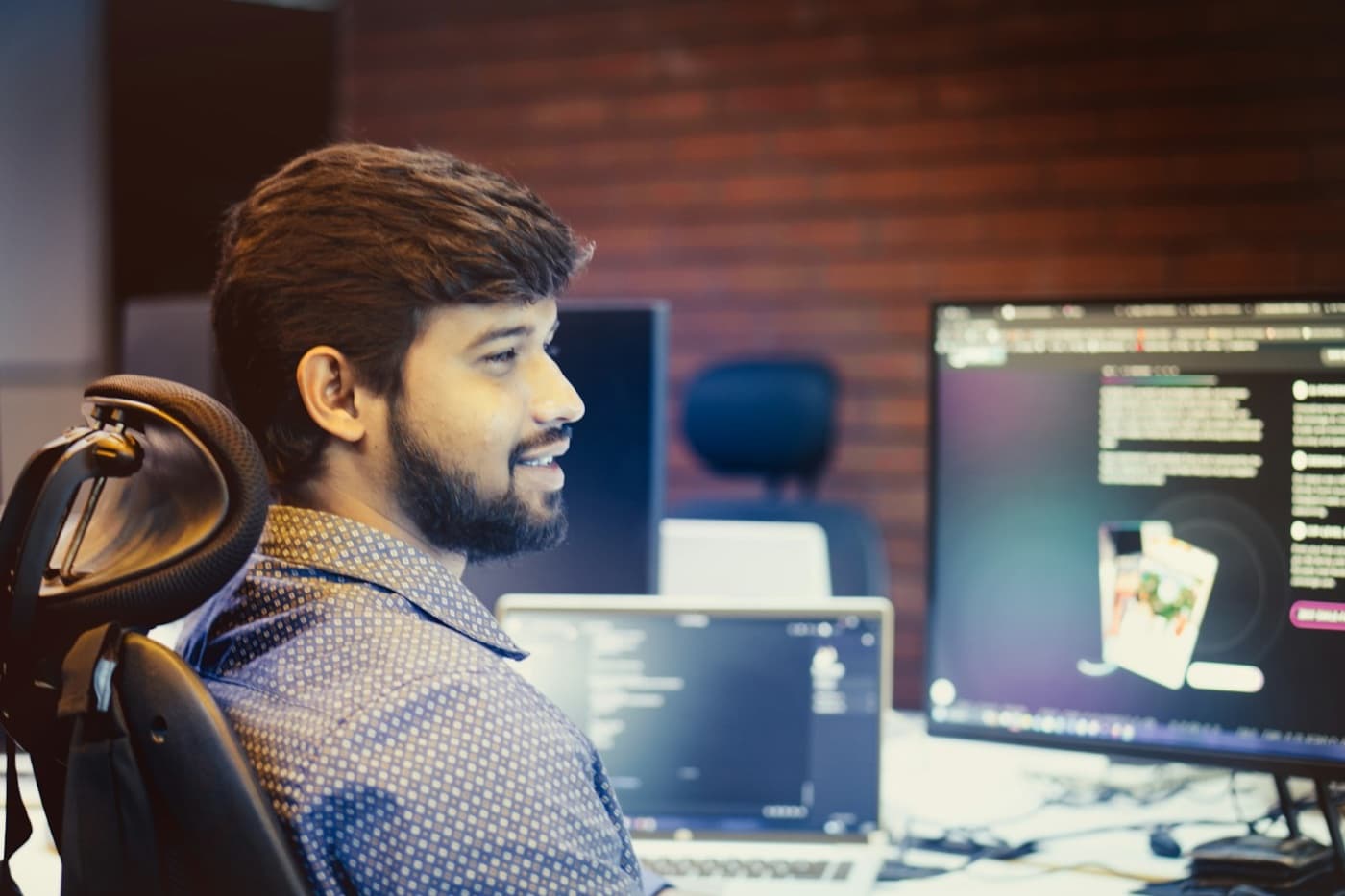 Developer reviewing an online checkout