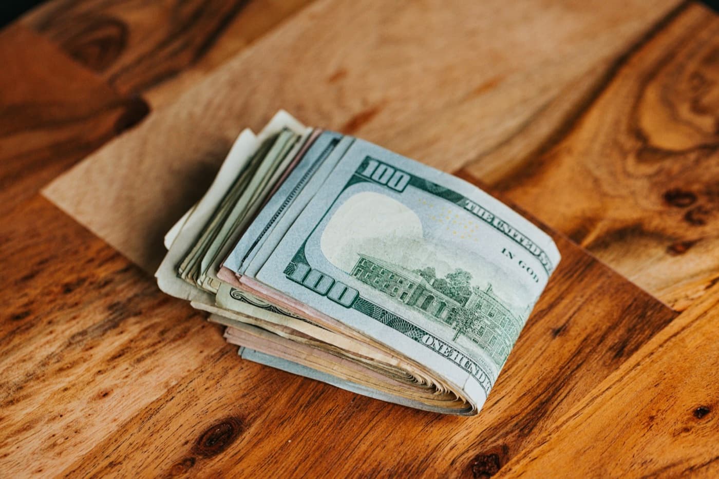 Price tags showing cash and card prices